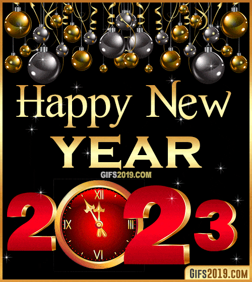 Happy New Year 2023 Clock