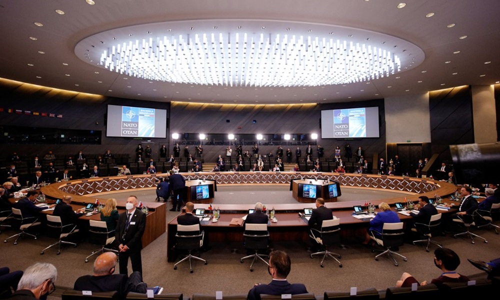 Phiên họp của lãnh đạo NATO ở Brussels, Bí ngày 14/6. Ảnh: AFP.