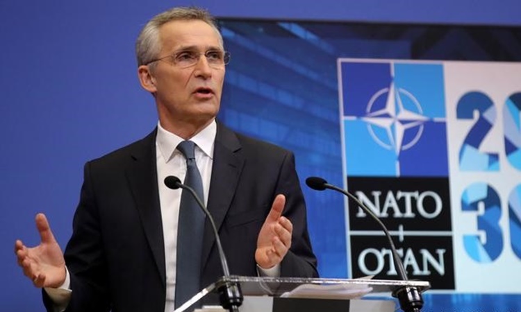 Tổng thư ký NATO Jens Stoltenberg. Ảnh: AP.